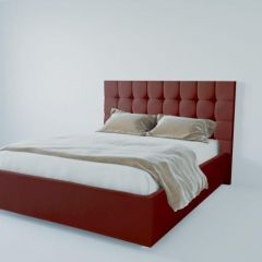 Кровать Венеция без основания 2000 (велюр бордо) в Сысерти - sysert.mebel24.online | фото