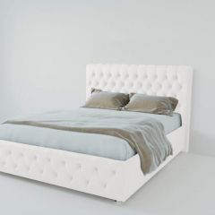 Кровать Версаль 1600 без основания (экокожа белый) в Сысерти - sysert.mebel24.online | фото