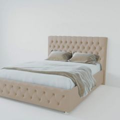 Кровать Версаль 1800 без основания (велюр светло серый) в Сысерти - sysert.mebel24.online | фото