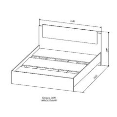 СОФИ СКР1600.1 Кровать 1600 в Сысерти - sysert.mebel24.online | фото 2