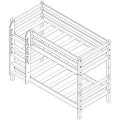 Кровать Сонечка 2-х ярусная (модульная) в Сысерти - sysert.mebel24.online | фото 6