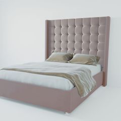 Кровать Венеция ЛЮКС с ПМ 900 (велюр темно-серый) в Сысерти - sysert.mebel24.online | фото 2