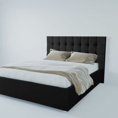 Кровать Венеция с ПМ 1800 (экокожа кольт ч) в Сысерти - sysert.mebel24.online | фото 2