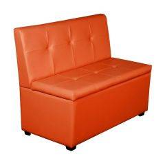 Кухонный диван Уют-1 (1000) Оранжевый в Сысерти - sysert.mebel24.online | фото