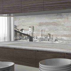 Кухонный фартук со столешницей (А-04) в едином стиле (3050 мм) в Сысерти - sysert.mebel24.online | фото