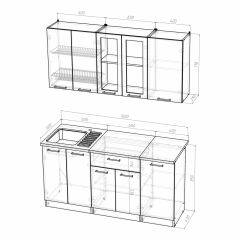 Кухонный гарнитур Инна стандарт 1600 в Сысерти - sysert.mebel24.online | фото 3