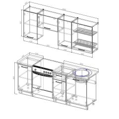 Кухонный гарнитур Лада 2000 (Стол. 26мм) в Сысерти - sysert.mebel24.online | фото 2