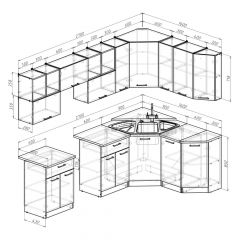 Кухонный гарнитур Лариса оптима 5 2700х1600 мм в Сысерти - sysert.mebel24.online | фото 2