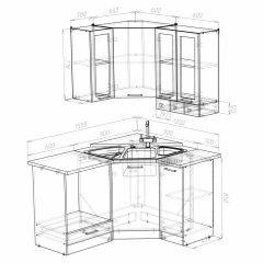 Кухонный гарнитур Лира литл 1500*1200 в Сысерти - sysert.mebel24.online | фото 3