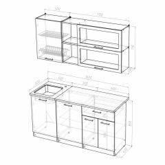 Кухонный гарнитур Лира стандарт 1600 в Сысерти - sysert.mebel24.online | фото 4