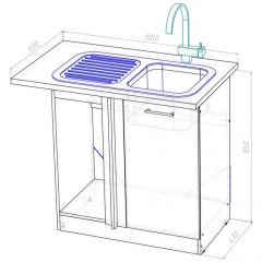 Кухонный гарнитур Ноктюрн мега прайм 1500х2700 мм в Сысерти - sysert.mebel24.online | фото 19