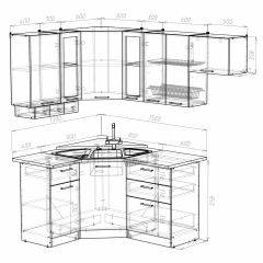 Кухонный гарнитур Симона литл 1300*2000 в Сысерти - sysert.mebel24.online | фото 3