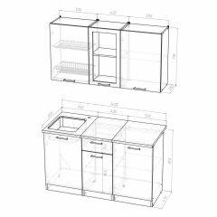 Кухонный гарнитур Симона медиум 1400 в Сысерти - sysert.mebel24.online | фото 4