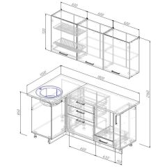 Кухонный гарнитур угловой Пайн 1000х1800 (Стол. 26мм) в Сысерти - sysert.mebel24.online | фото 2