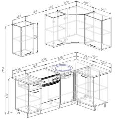 Кухонный гарнитур угловой Вегас 2000*1200 (Стол. 26мм) в Сысерти - sysert.mebel24.online | фото 3