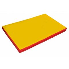 Мат гимнастический 2х1х0,1м цв. красный-желтый в Сысерти - sysert.mebel24.online | фото