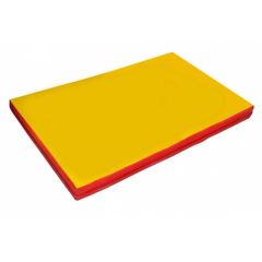 Мат гимнастический 2х1х0,05м цв. красный-желтый в Сысерти - sysert.mebel24.online | фото