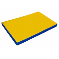 Мат гимнастический 2х1х0,08м цв. синий-желтый в Сысерти - sysert.mebel24.online | фото