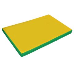 Мат гимнастический 2х1х0,08м цв. зеленый-желтый в Сысерти - sysert.mebel24.online | фото