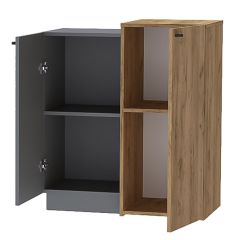Модульная прихожая Квадро (ЛДСП дуб крафт золотой) в Сысерти - sysert.mebel24.online | фото 6