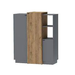 Модульная прихожая Квадро (ЛДСП дуб крафт золотой) в Сысерти - sysert.mebel24.online | фото 7