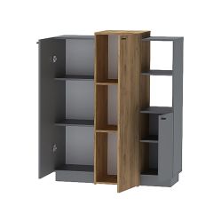 Модульная прихожая Квадро (ЛДСП дуб крафт золотой) в Сысерти - sysert.mebel24.online | фото 8