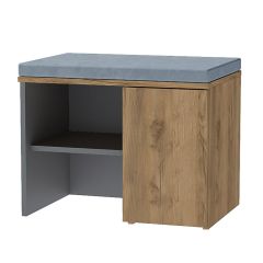 Модульная прихожая Квадро (ЛДСП дуб крафт золотой) в Сысерти - sysert.mebel24.online | фото 9