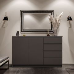 МОРИ МК 1600.1 Комод (графит) в Сысерти - sysert.mebel24.online | фото