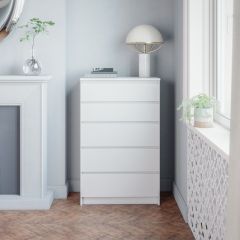 МОРИ МК 700.5 Комод (белый) в Сысерти - sysert.mebel24.online | фото