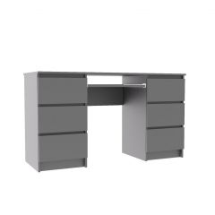 МОРИ МС-2 Стол 6 ящиков (графит) в Сысерти - sysert.mebel24.online | фото 2