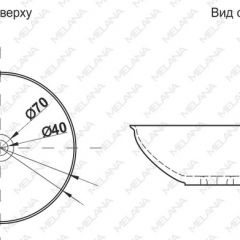 Накладная раковина melana mln-t4029-b15 в Сысерти - sysert.mebel24.online | фото 2