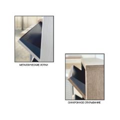 Обувница Комфорт Ф 003 Фасад 3D Бамбук (3 секции) в Сысерти - sysert.mebel24.online | фото 5