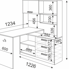 Подростковая Волкер (модульная) в Сысерти - sysert.mebel24.online | фото 23