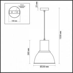 Подвесной светильник Odeon Light Laso 3374/1 в Сысерти - sysert.mebel24.online | фото 3