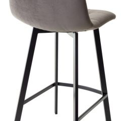 Полубарный стул CHILLI-QB SQUARE графит #14, велюр / черный каркас (H=66cm) М-City в Сысерти - sysert.mebel24.online | фото 2