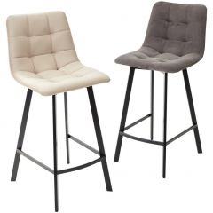 Полубарный стул CHILLI-QB SQUARE графит #14, велюр / черный каркас (H=66cm) М-City в Сысерти - sysert.mebel24.online | фото 5