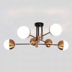 Потолочная люстра Eurosvet Nuvola 70129/6 латунь в Сысерти - sysert.mebel24.online | фото 2