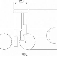 Потолочная люстра Eurosvet Nuvola 70129/6 латунь в Сысерти - sysert.mebel24.online | фото 4