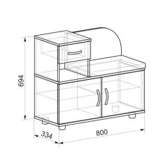 АВРОРА Прихожая (модульная) в Сысерти - sysert.mebel24.online | фото 6