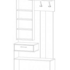 ИНФИНИТИ Прихожая (Секция с зеркалом + шкаф-пенал) в Сысерти - sysert.mebel24.online | фото 11