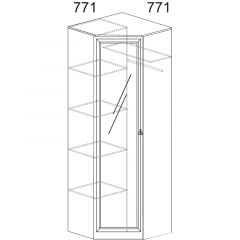 Прихожая Инна 4 Денвер темный в Сысерти - sysert.mebel24.online | фото 5