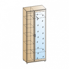 Прихожая Мелисса композиция 1 (Ясень Асахи) в Сысерти - sysert.mebel24.online | фото 2