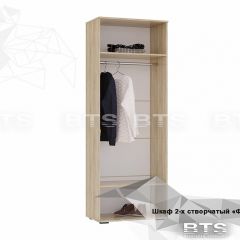 ФЛАЙ Шкаф 2-х створчатый ШК-04 (дуб сонома/белый) в Сысерти - sysert.mebel24.online | фото 4
