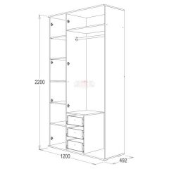 Шкаф 3-х дверный Ольга-14 в Сысерти - sysert.mebel24.online | фото 2