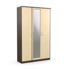 Шкаф 3-х створчатый Дуэт Люкс с зеркалом в Сысерти - sysert.mebel24.online | фото