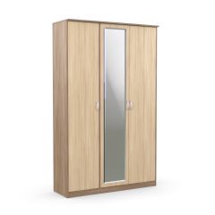 Шкаф 3-х створчатый Дуэт Люкс с зеркалом в Сысерти - sysert.mebel24.online | фото 5