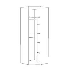 Шкаф для одежды 13.131 Амели в Сысерти - sysert.mebel24.online | фото 2
