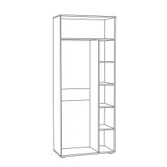 Шкаф для одежды 1751 Бьянка в Сысерти - sysert.mebel24.online | фото 2