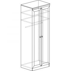 Шкаф для одежды №609 "Инна" Денвер светлый (*без полок) в Сысерти - sysert.mebel24.online | фото 4