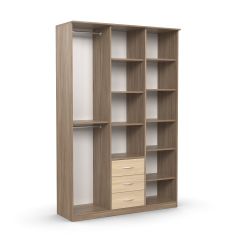 Шкаф комбинированный Дуэт Люкс без зеркала в Сысерти - sysert.mebel24.online | фото 2
